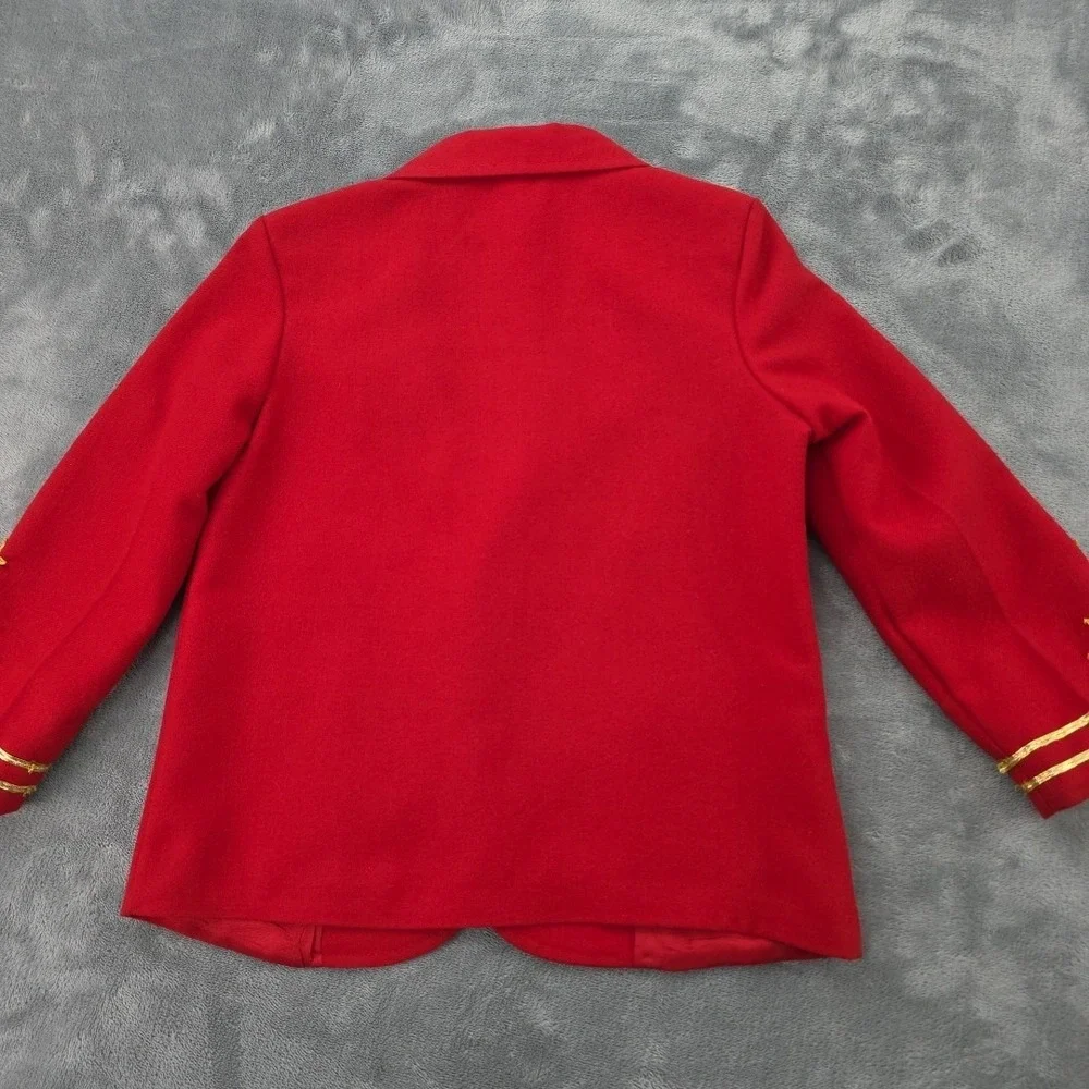 Vintage Good Lad Red Gold Button Blazer Little Boys Size 4 Made‎ In The USA